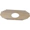 Ekena Millwork Chrysler Wood Fretwork Pierced Ceiling Medallion, Hickory, 36"W x 18"H x 9 1/2"ID x 3/8"T CMWP36X18X0375CSHI - alternate 3